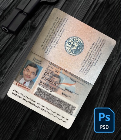 Marshall Islands passport PSD